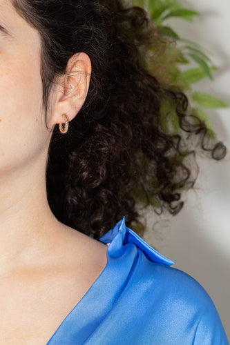 Boucles d'oreilles Boucles d'oreilles Demi créoles Or rose, Or jaune, Or blanc 58 Facettes 4153439CN