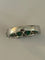 Bague 54 Bague Jonc Or Gris Emeraudes Diamants 58 Facettes LOT 6113
