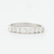 Bague 54 DEMI ALLIANCE EN OR BLANC 18 CARATS 58 Facettes REF 9045