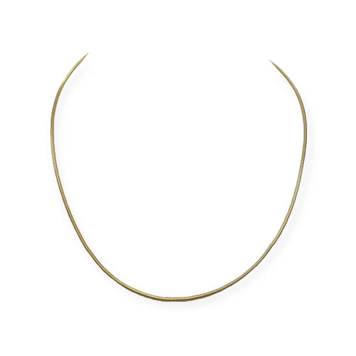 Collier Chaîne maille serpent 43cm or jaune 58 Facettes 330086130