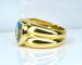 Bague 52 Bague en or jaune et topaze bleue 58 Facettes AB611