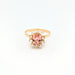 Bague Bague Marguerite en or jaune diamants et tourmaline 58 Facettes 30590