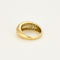 Bague 55 Bague bandeau or jaune et diamants 58 Facettes BG10