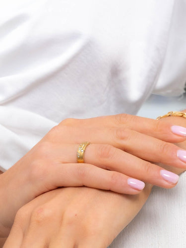 Bague 53 Repossi Bague Astrale Or jaune Diamant 58 Facettes 577660GD