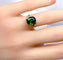 Bague 49 Bague en or blanc et tourmaline verte 58 Facettes AB614