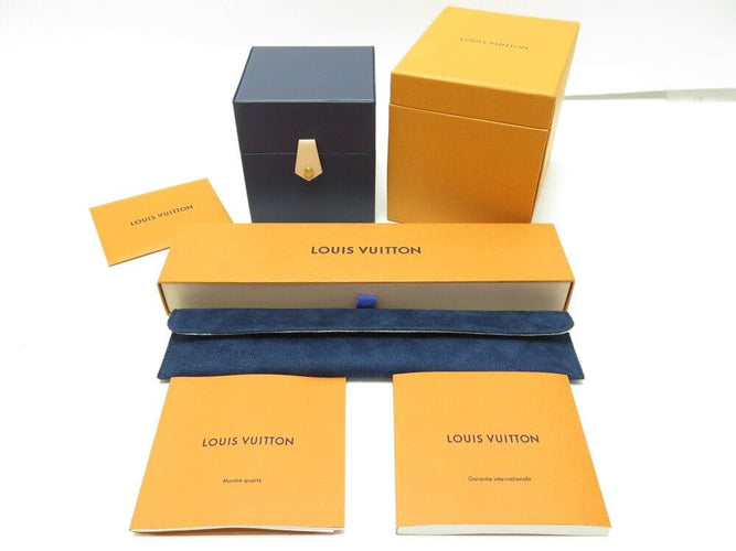 Montre montre LOUIS VUITTON tambour moon star q8d11 quartz 38 mm chrono en acier 58 Facettes 267088