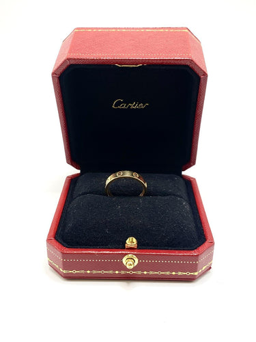 Bague 56 Cartier - Bague Love petit modèle en or 18k et diamant 58 Facettes