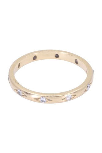 Bague 51 ALLIANCE 10  DIAMANTS 58 Facettes 088111