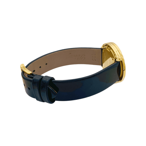 Montre Poiray "Ma Seconde" acier, or, cuir, nacre, diamants. 58 Facettes 34313