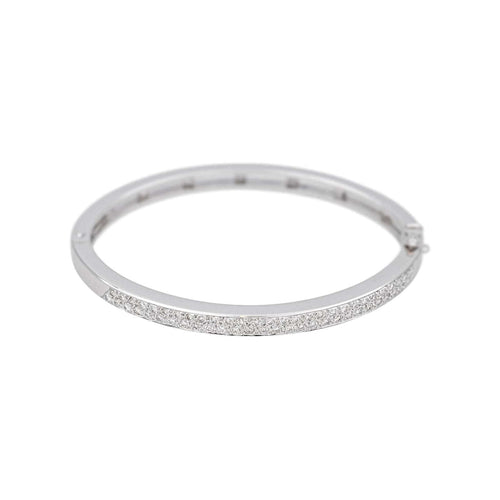 Bracelet Bracelet Jonc Or blanc Diamant 58 Facettes 4672915RV