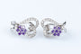Bague Bague coeurs et fleurs en or blanc 18 carats 58 Facettes 111.20995-53