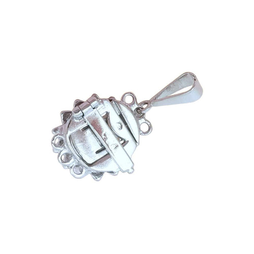 Pendentif Pendentif perle de culture diamants or blanc 58 Facettes AA 1677