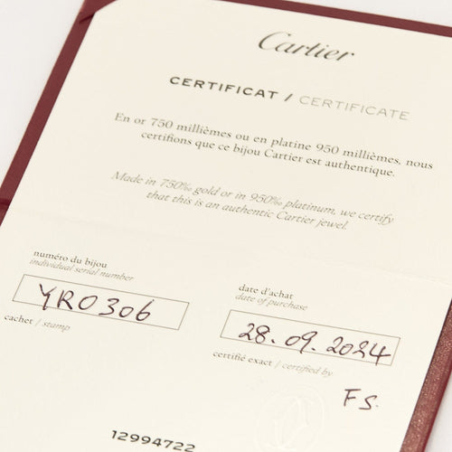 Bague 58 Cartier Bague Love Platine. Petit Modèle 58 Facettes 58FC28