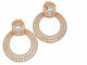 Boucles d'oreilles Boucles d'oreilles italiennes or rose, diamants 58 Facettes