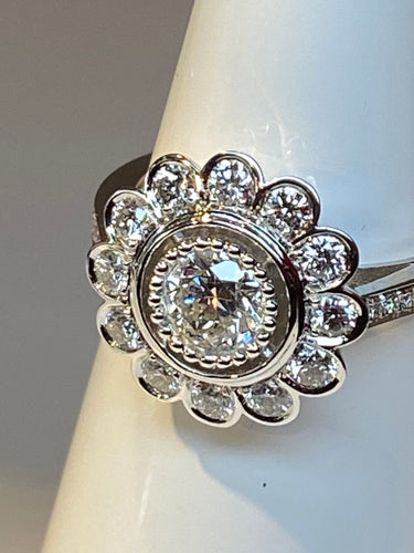 Bague 52 Bague Marguerite, diamant 58 Facettes AB47