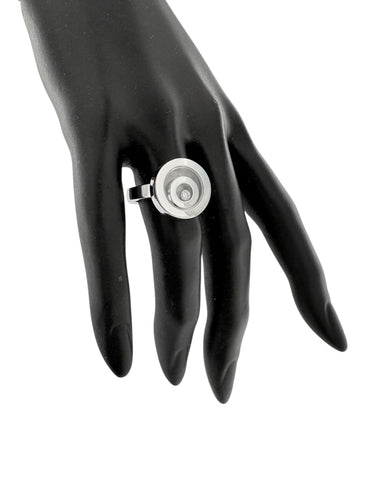 Bague 57 CHOPARD - Bague avec diamants Happy Spirit Or blanc 58 Facettes