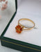 Bague 51 Bague or jaune citrine 58 Facettes 454