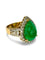 Bague 54 Bague or jaune emeraude de Colombie 6,55 ct et diamants 0,70 ct 58 Facettes 828