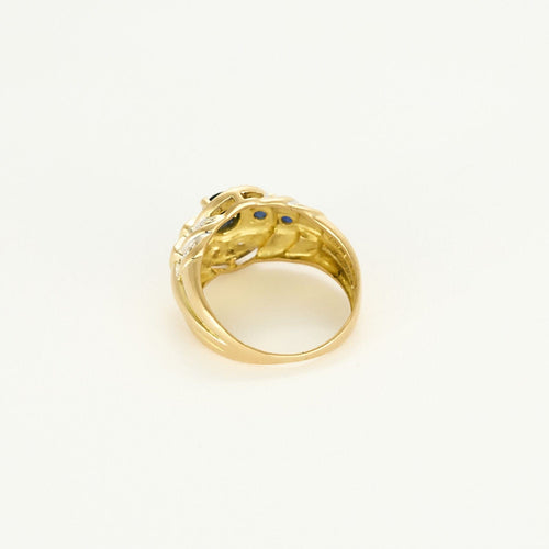 Bague 45 Bague vintage en or jaune et saphirs. 58 Facettes