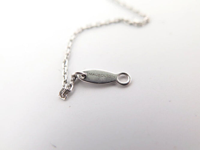 Collier collier MAUBOUSSIN valentin for you or blanc 18k diamants 0.1cts 58 Facettes 268087