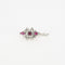 Boucles d'oreilles Boucles d'oreilles en or blanc diamants et rubis 58 Facettes LP782/16