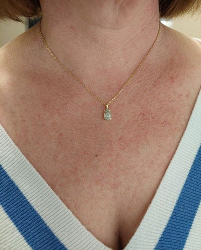 Pendentif PENDENTIF AIGUE-MARINE 58 Facettes 082511