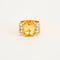 Bague Bague Tank or jaune et blanc saphirs jaune diamants 58 Facettes LP1045/12