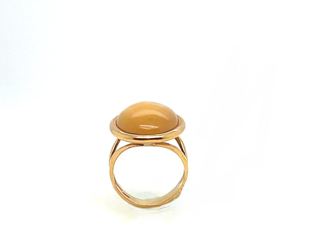 Bague 54 Bague en or jaune avec citrine double face et quartz fumé 58 Facettes 328126/K0U8JH3