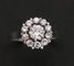 Bague 53 Bague Marguerite Diamants et Or Blanc 58 Facettes