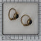 Boucles d'oreilles Boucles d'oreilles baroques ibériques, vers 1725 – Or 18 carats et pierres de pâte serties sur papier métallisé 58 Facettes 25115-0312