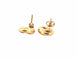 Boucles d'oreilles Boucles d’oreilles grain de café or jaune 18 carats 58 Facettes