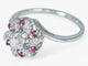 Bague Bague en or 14 carats – Diamant 0,18 ct et rubis 0,06 ct 58 Facettes AN86