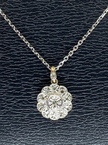 Pendentif Pendentif fleur en diamants 58 Facettes AB116