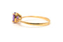 Bague 52 Bague contemporaine sertie d'une améthyste en or jaune 18 carats 58 Facettes B784