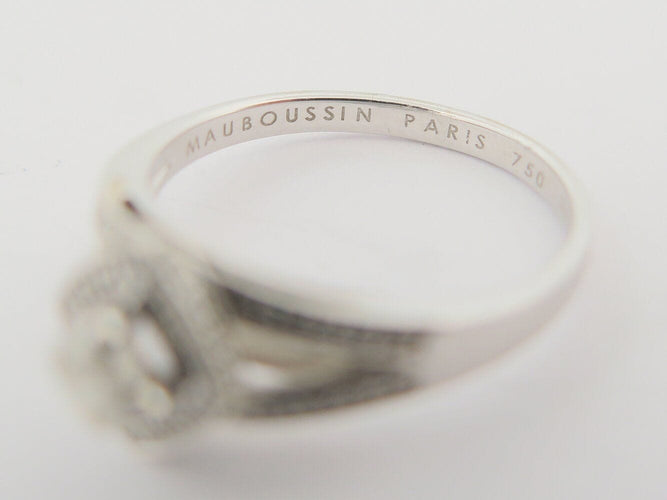Bague 50 bague MAUBOUSSIN love my love t50 diamants 0.41ct or blanc 18k 2.8gr 58 Facettes 271099