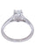 Bague 52 Solitaire or blanc diamant 58 Facettes 093321