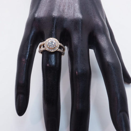 Bague Bague solitaire or jaune diamants 58 Facettes 4337