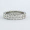 Anillo tipo alianza de oro blanco con diamantes talla brillante hasta 2,00 ct 