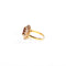 Bague 54 Bague marguerite rubis diamants en or jaune 58 Facettes LMB-285