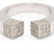 Bague 55 Bague Pavée CARRE en Or et Diamants 58 Facettes D360525FJ
