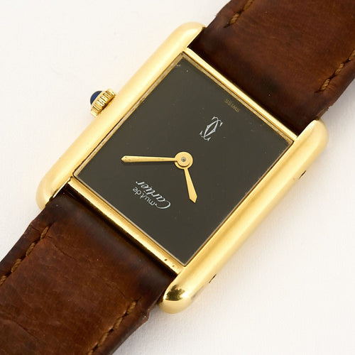 Montre Cartier - Tank Must de Cartier - Montre en plaqué or 58 Facettes BRI0023