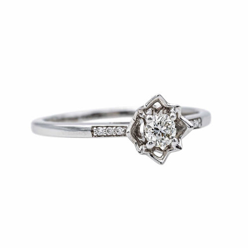 Bague 55 Mauboussin  Bague  Solitaire Ma reine d'amour Or blanc Diamant 58 Facettes 4342793RV