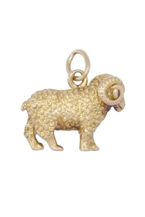 Geelgouden ram hanger