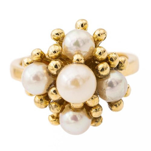 Anello perla Oro giallo Perla 