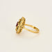 Bague 54 Bague or jaune, rubis et diamants 58 Facettes 240259