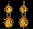 Boucles d'oreilles Boucles d'oreilles antiques en or et topaze 58 Facettes 7638