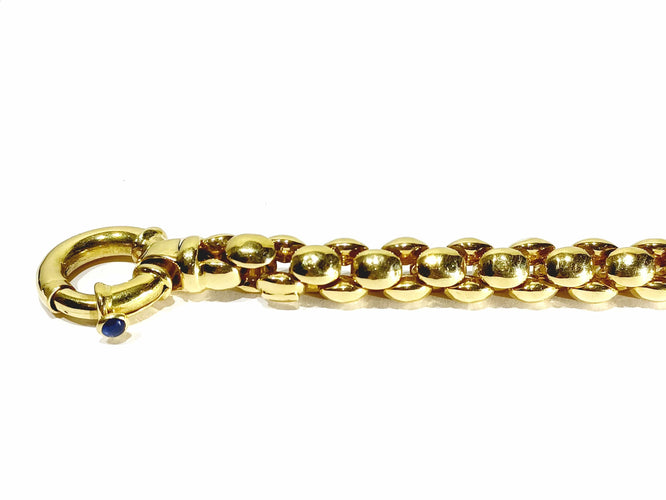 Bracelet Bracelet or jaune et saphir 58 Facettes