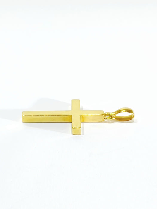 Pendentif Croix en or jaune 58 Facettes