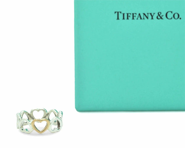 Bague Bague Tiffany en or et argent 58 Facettes 7845