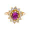 Bague 60 Bague  Marguerite  Or jaune Rubis, Diamant 58 Facettes 3949558CN